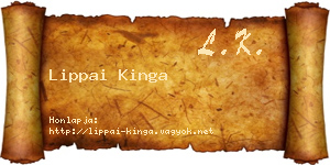 Lippai Kinga névjegykártya