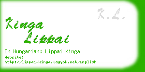 kinga lippai business card